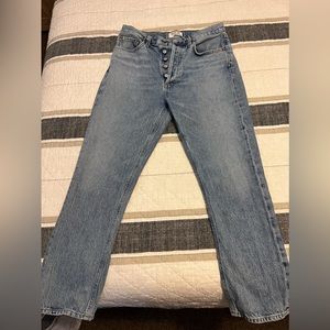 AGOLDE RILEY CROP IN RENEWAL SIZE 28